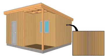 Bardage à claire-voie