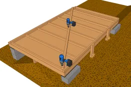 Fixer le bras de contreventement provisoire
