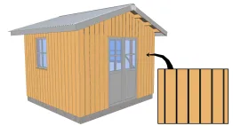 Bardage à claire-voie