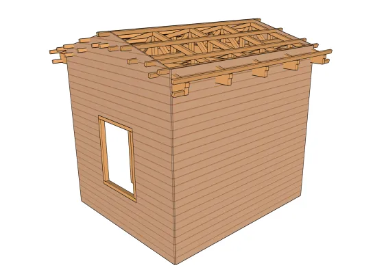 Vue bardage mur 3 et 4