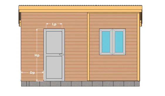 Dimension de la porte