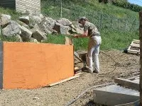 Vignette de l'article : Dallage et enduit mural