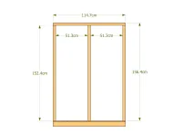 Dimensions ossatures mur DERRIERE