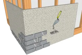 Fixer les faux pierres