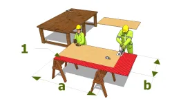Découper la porte dans le panneau
