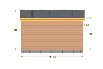Dimensions façade postérieure