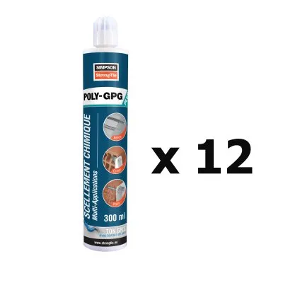 Résine multi-applications avec témoin de pose - Ton pierre - 300ml - Réf. POLYGPG+300B-FR_12