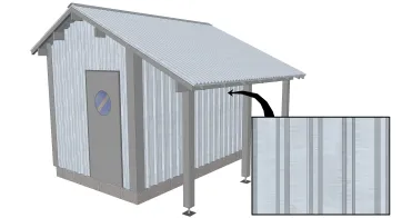 Revêtement en panneaux métalliques