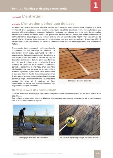 Extrait de la rubrique entretien