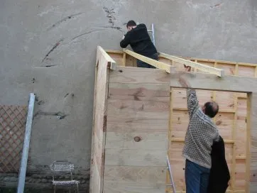 On envoie les solives une par une