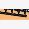 Écartement entre les chéneaux noir mat RAL 9005 et le mécanisme SUNDIY, et espacement de fixation minimal
