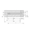 Vis HECO MULTI-MONTI-plus F - tête fraisée - D7,5 x L45 - Réf. 49862