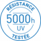 Résistance 5000h UV testée picto